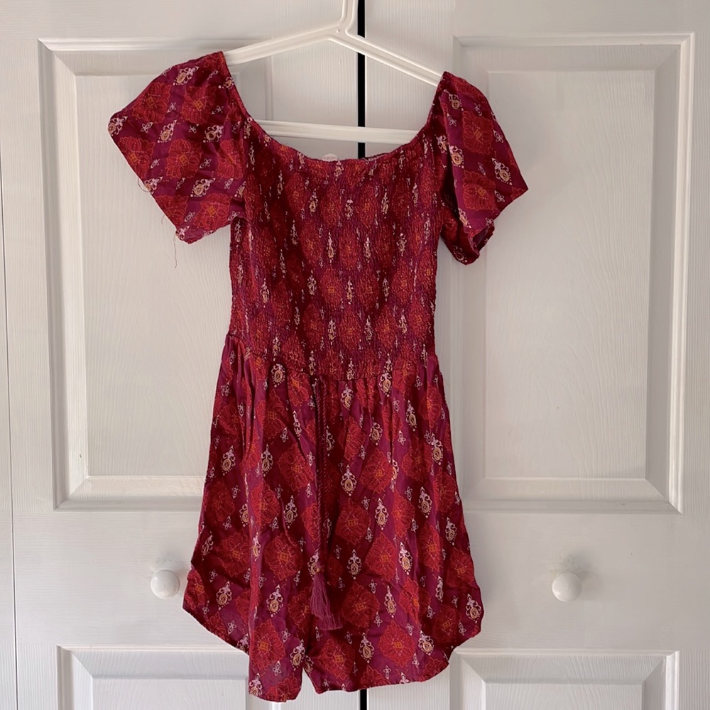 Ruched top romper